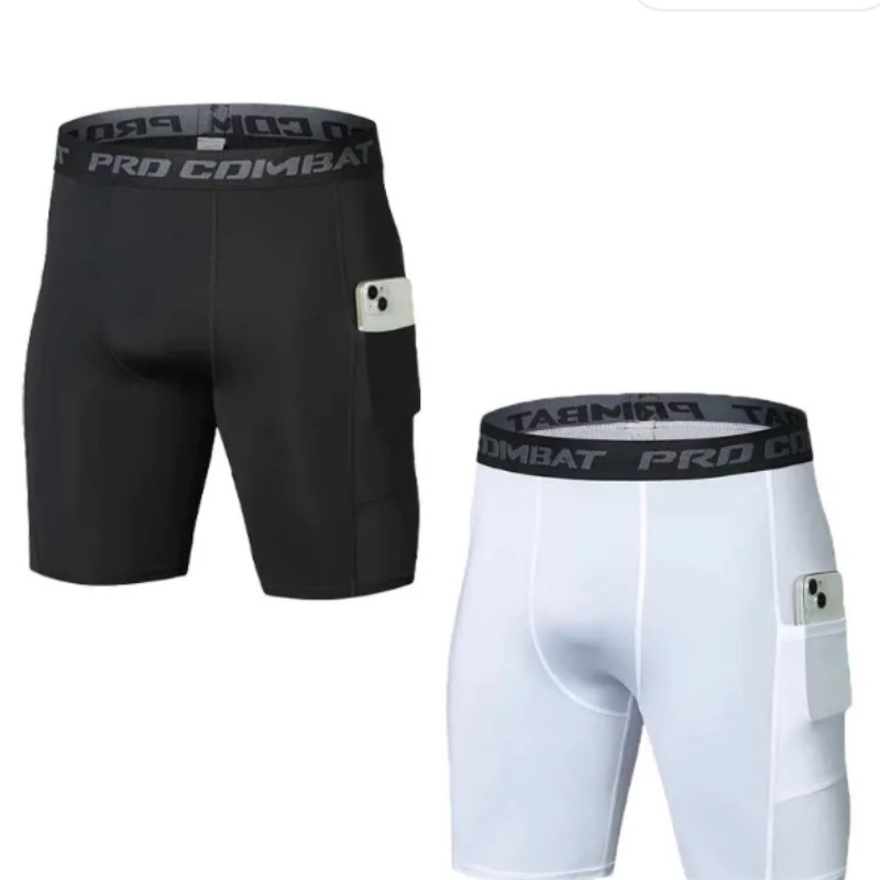 Cycling Bib Shorts - Wysokowydajne męskie spodenki kompresyjne z kieszenią