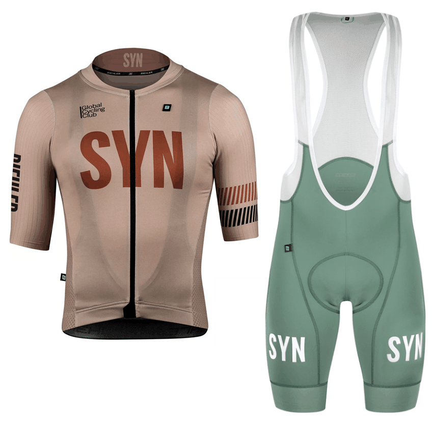 Cycling Gear Brands - Męska koszulka rowerowa SYN Brown z