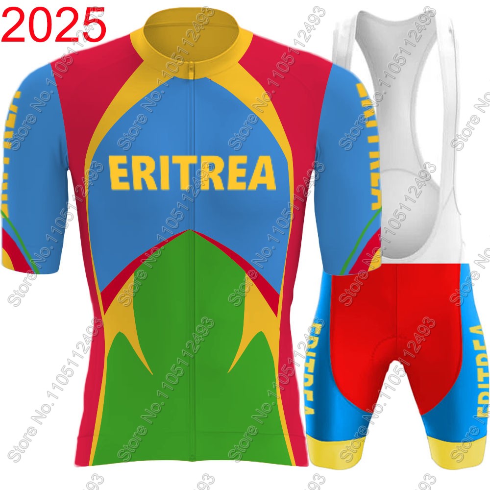 Cycling Gear Brands - Zestaw kolarski reprezentacji Erytrei 2025, koszulka
