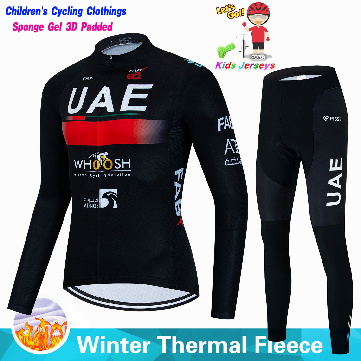 Uae Kids Winter Fleece Cycling – Cycling Gear Jersey recenzja i cena