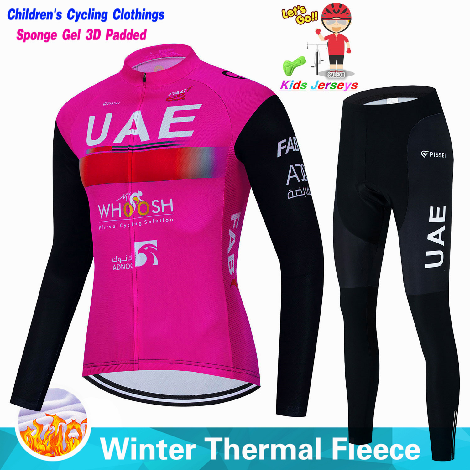 Uae Kids Winter Fleece Cycling – Cycling Gear Jersey recenzja i cena