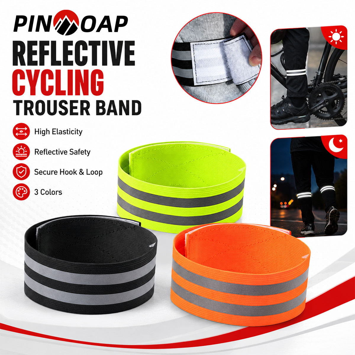 PINMOAP 1/2 SZT. Pasek na nogę – Cycling Gear Brands recenzja i cena